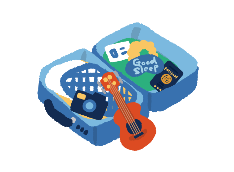 重い荷物の旅行も楽々